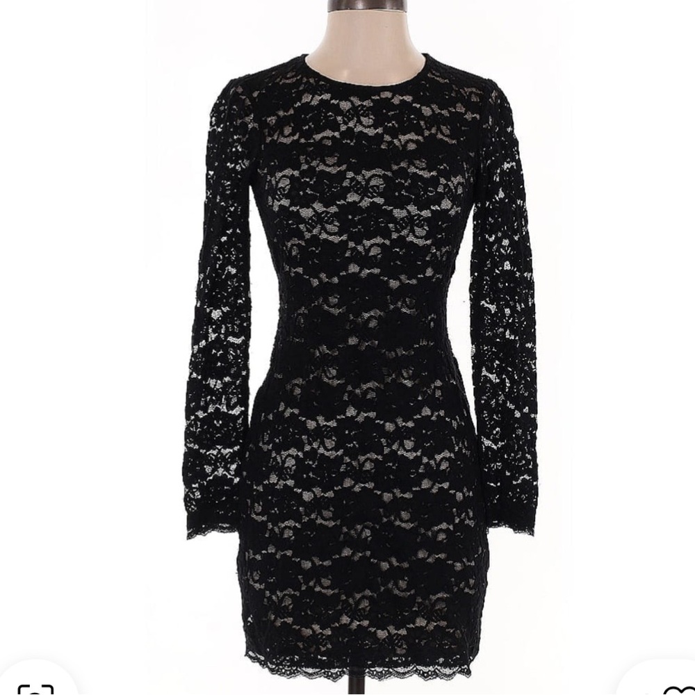 Express Black Lace Dress, New With Tags
